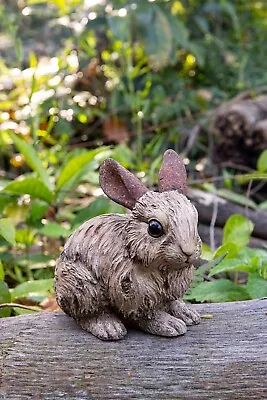 Rabbit Driftwood Look 2 Sizes Garden Statue Garden Yard Flowerbed Decor • $20.79