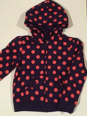 Gymboree STYLISH CORGI/FALLING FOR FEATHERS Polka Dot Hoodie ~ Sz S(5-6) ~ NWT! • $17.99