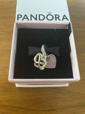 $79 • Buy Pandora Genuine Sparkling Infinity Heart Stars Dangle Sterling Silver S925 Gift