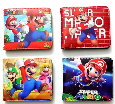 £10.89 • Buy Super Mario Bros Luigi Wallet Purse Id Window Zipped Coin Pocket Card 11 Styles