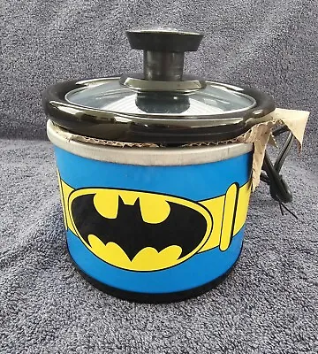 DC Comics Batman .65 Quart Mini Crock Pot Slow Cooker New In Box • $15.99