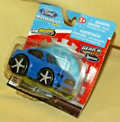 Ford Mustang Gt Gear'd Up Junior New Jam'n Prod Blue Plastic Dt-27525 Car. • $16.99