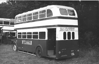 Vintage Photograph Double Decker Bus - Route A & C McLennan Aberdeen (BU0) • £3.99