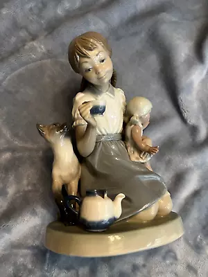 EUC Retired Rare Lladro 1280  Child's Play  Glazed Porcelain Figurine • $120