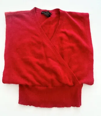 Vintage I.B. Diffusion M Red Funky Blocky Sweater Vest Angora Blend • $14.89