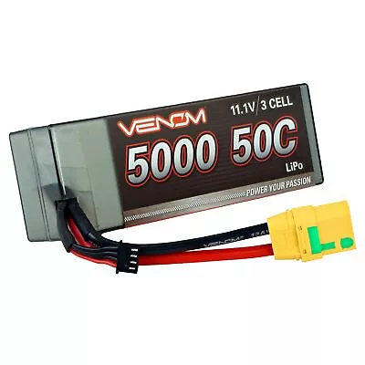 Venom Drive Series 50C 3S - 5000mAh 11.1V LiPo Hardcase Battery - XT90 Connec... • $45.80