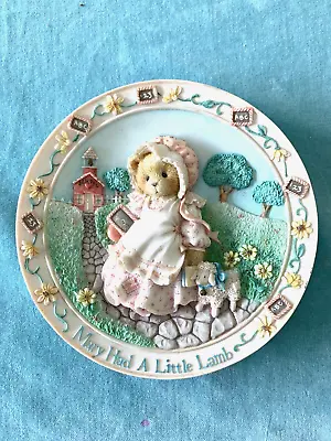 Cherished Teddies Nursery Rhyme Plate Collection MARY HAD A LITTLE LAMB 128902  • $9.99