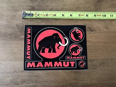$12 • Buy Sheet Of 5 Mammut Logo Sticker/Decal Outdoor Climbing Hiking Backpack Authentic!