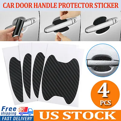 Car Door Handle Cup Scratch Protector 4Pcs Sticker Fit Handle Paint Cover Guard • $5.95
