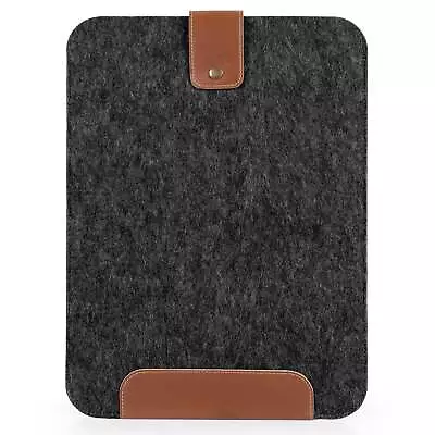 Handcrafted Personalized Fine Leather And Fleece Sleeve For MacBook Pro And Air • $44.99