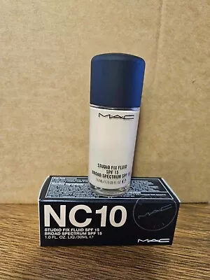 NIB 100% Authentic M.A.C STUDIO FIX FLUID Broad Spectrum Spf 15 1.0oz./30ml MAC • $21.50