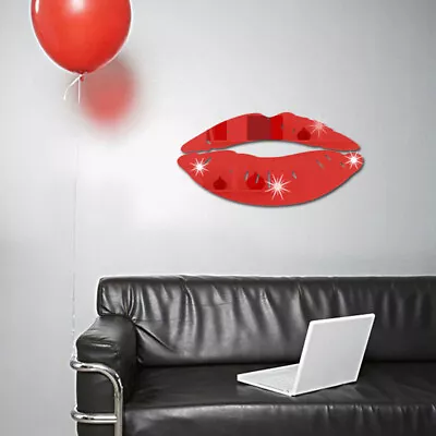 Fashion 3D Mirror Kiss Lip Wall Sticker DIY Art Mural Home Decor Acrylic Decal 2 • $6.94