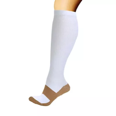 Miracle Copper Compression Socks White - Large/Extra Large • $5.99