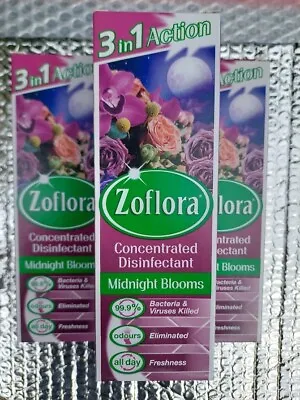 £10 • Buy New Limited Edition Zoflora Midnight Blooms 250ml X3 Floral Rare Scent Hinch