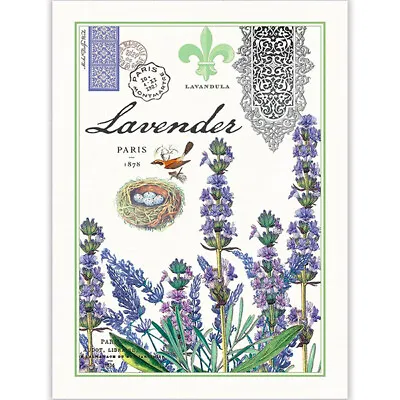 Michel Design Works Lavender Rosemary Natural Woven Cotton Kitchen Towel 20 X28  • $10.95