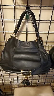 Michael Kors Tonne Stingray Leather Black (Pre-Owned) New Retail Was $1300 • $115