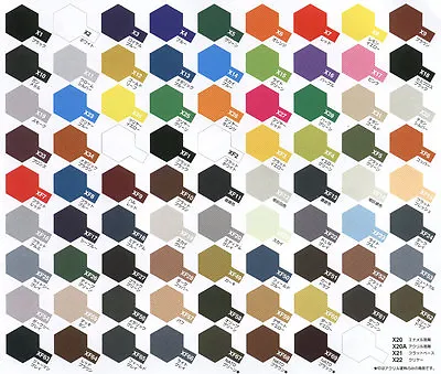12 X Tamiya Acrylic Paints (10ml Pot)  Choose Your Colours - 'X' And 'XF' Range • £25.99