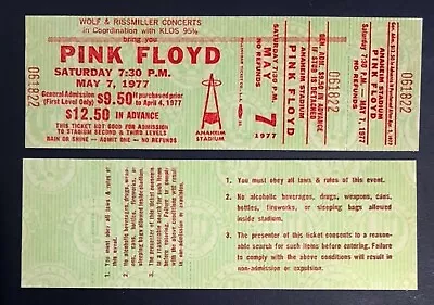 PINK FLOYD 🎸 MUSIC GROUP 🎼 Reproduction CONCERT TICKETS 🎟️ Individual Sale • $5.99