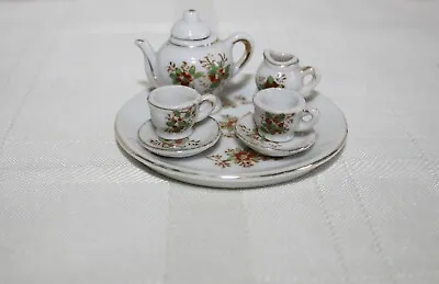 Vintage Miniature Ceramic Made In Occupied Japan 8 Piece Tea Set • $10
