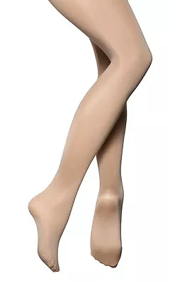 £4.95 • Buy Girls Ladies 70 Den Shimmer Tan Toast Ballet Dance Tights By Katz
