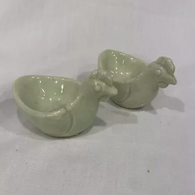 Vintage Set Of Pastel Rooster Egg Cups Ceramic Made In Japan • $10