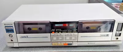 Hitachi D-W800 Double Cassette Deck  Vintage 1983 • $99.99