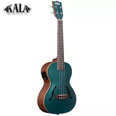 Kala KA-JTE-BKGN Mahogany Archtop Tenor A/E Ukulele Brooklyn Green • $299