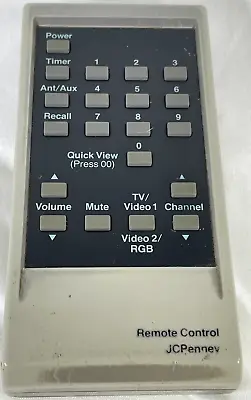 Vintage JCPenney TV Remote Control Universal Retro Classic Beige Collectible 🔥 • $12.21