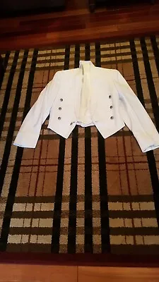 Vintage! AIR FORCE WHITE Tuxedo Jacket - Formals By AFTER SIX - Smaller Size • $27.99