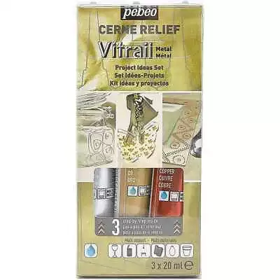 £14.04 • Buy Pebeo Vitrail Cerne Relief Metal Project Ideas Set