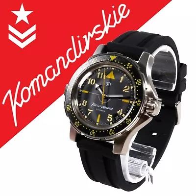 VOSTOK KOMANDIRSKIE 2416 / 18020A RUSSIAN Mechanical Military Watch • $116.50