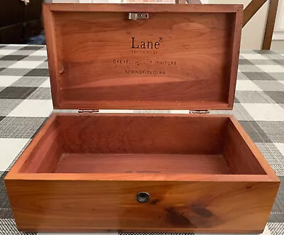 Vintage Lane Cedar Mini Chest Jewelry Box Presented By Drexel Hill Furniture • $20