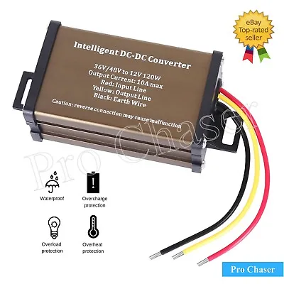 $13.99 • Buy DC 48V To 12V Step Down Power Converter For Golf Cart With 48V Drive System