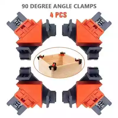 90 Degree Angle Clamps Woodworking Corner Clamp Right Angle Clip Fixer 4 PCS/Set • $6.95