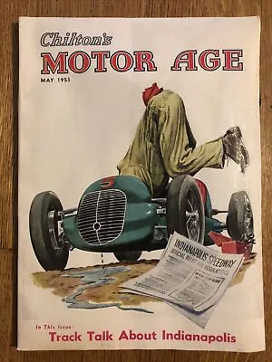 Chilton's Motor Age Magazine May 1951 Automotive Advertising Cars Cover Art • $24.99