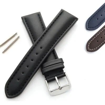 £13.95 • Buy Genuine Leather Watch Strap Band Padded For 18mm 20mm 22mm 24mm Mens Womens