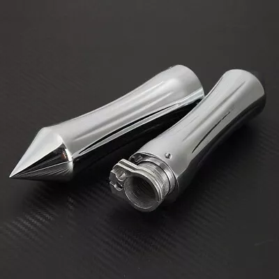 Chrome Spike Hand Grips 7/8  22 Mm For Honda CBR 600 F3 F4i 900 929 954 1000 RR • $27.99