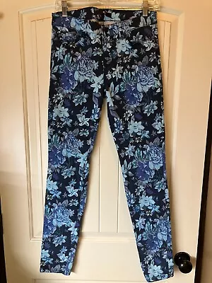 Make A Statement!!! ELSE Blue Floral Women's Skinny Jeans SZ 29 • $18