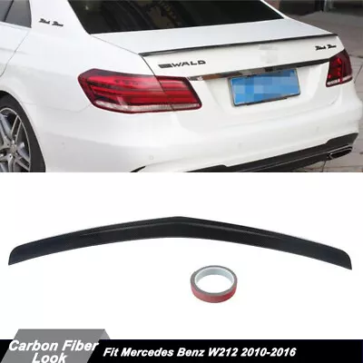 Carbon Fiber Look Rear Trunk Spoiler For 2010-2016 Mercedes Benz W212 E350 Sedan • $76.99