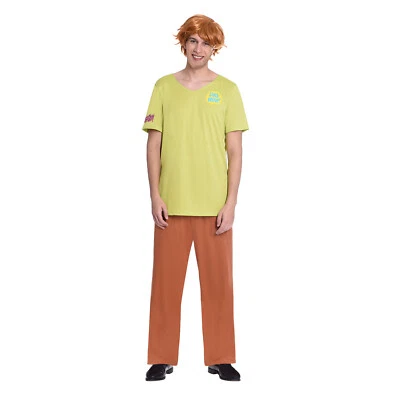£31.99 • Buy Adults Shaggy Brown Fancy Dress Costume + Wig Scooby Doo Ladies Mystery Mens