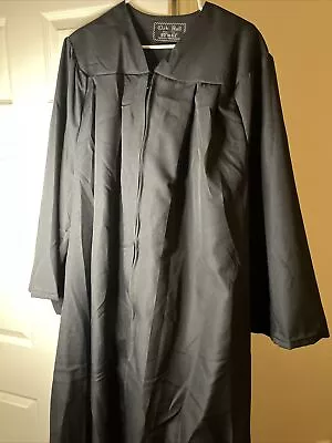 College Gown Black Unisex Oak Hall Made In USA  6’ 0” - 6’ 2” • $9.99