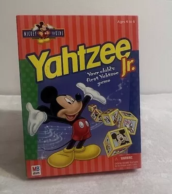 Yahtzee Jr. Disney Mickey Mouse For Kids Complete 1998 Hasbro Milton Bradley • $16.50