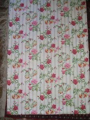 A Single Lined Curtain Jane Churchill Dovedale Floral Print 46  X 76   Free Post • £19