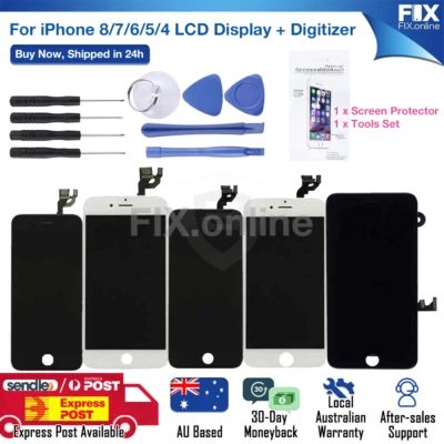 $37 • Buy LCD Display Touch Screen For IPhone 4 5 6S 7 8 Plus + Replacement + Free Tools S
