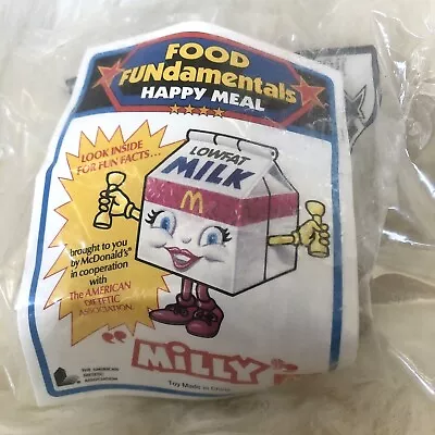 Vintage 1992 McDonald's HAPPY MEAL Toy MILLY Food Fundamentals CHANGEABLE Sealed • $8