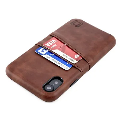 Dockem Exec M2 IPhone XR Wallet Case; PU Leather 2 Card Slot Intgr Metal Plate • £15.19