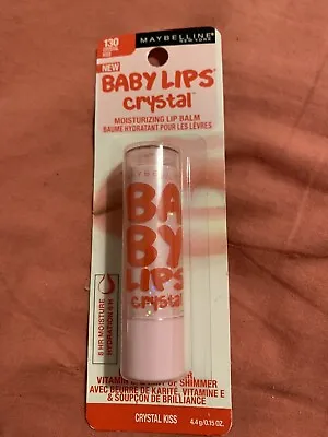 MAYBELLINE BABY LIPS MOISTURIZING LIP BALM 130 Crystal Kiss - PACKAGED - NEW • $12.33