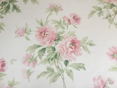 £49.99 • Buy Sanderson Curtain Fabric  Adele  3m Rose/cream - 100% Cotton