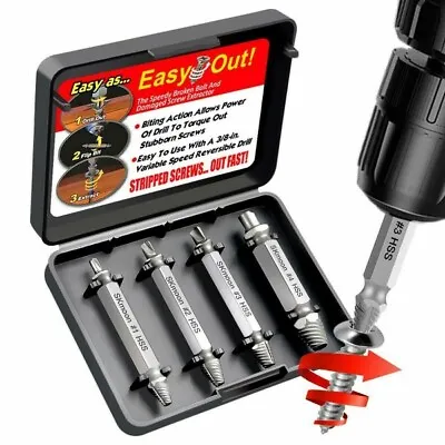 Damaged Screw Remover And Extractor Set Broken Damaged Stud Bolt**UK FAST POST** • £6.49