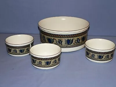 Mikasa Arabella Cac01 Large Souffle Bowl 8  + 3 Individual Souffle Bowl 4  • $49.99